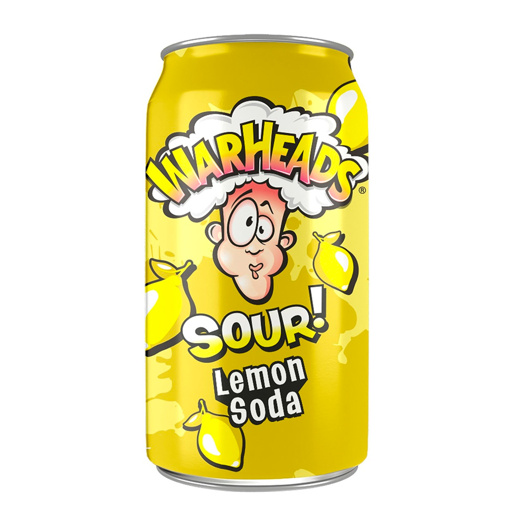 Warheads Sour Soda Lemon 355 ml