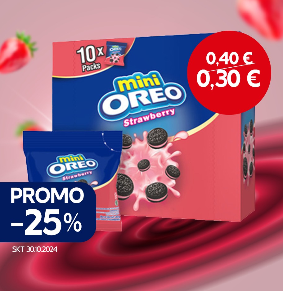 Oreo Mini Strawberry 20,4 g