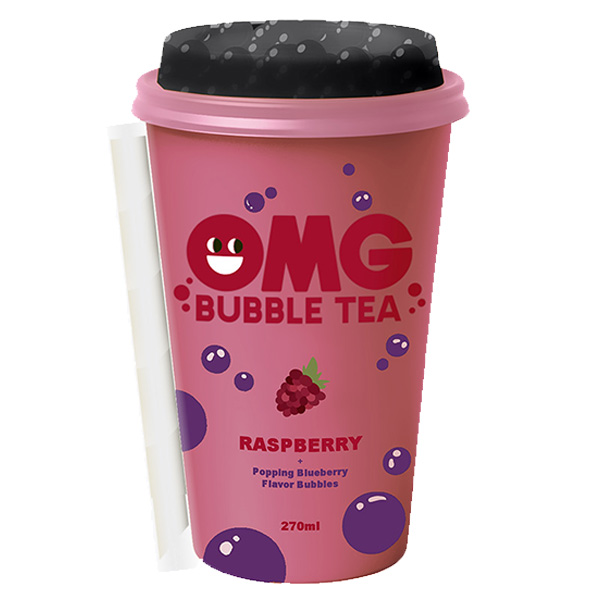 OMG Bubble Tea Framboise / Myrtille 270 ml