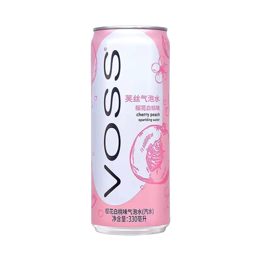 Voss Sakura Cherry Peach Sparkling Water 330 ml