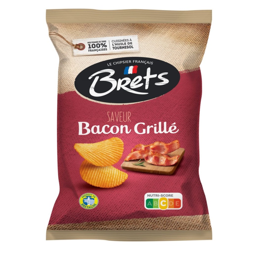 Bret's ondulées Bacon Grillé 125 g