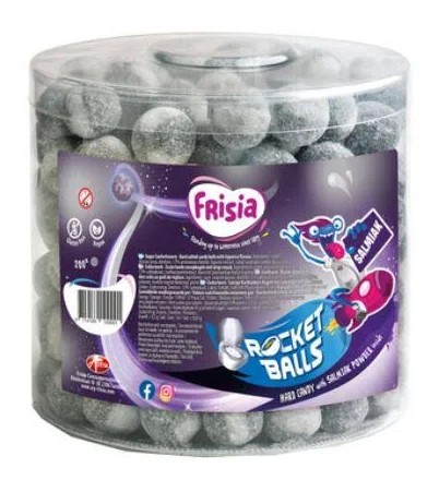 Frisia Rocket Balls Salmiak 200 pièces