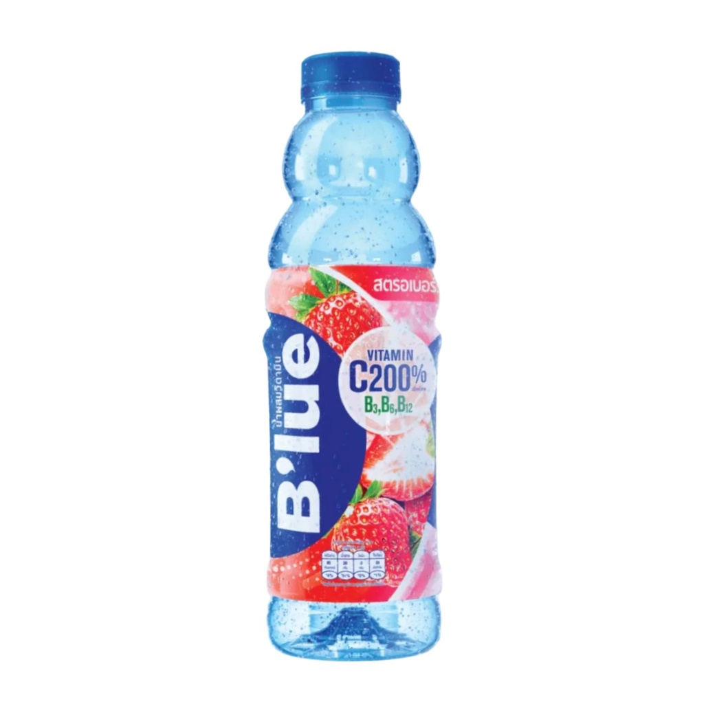 B'lue Vitamins Water Strawberry Flavour 500 ml