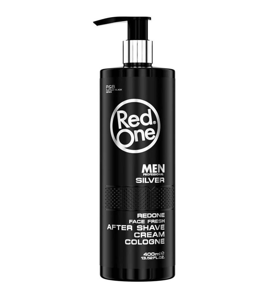 Red One Silver After Shave Cream Cologne 400 ml