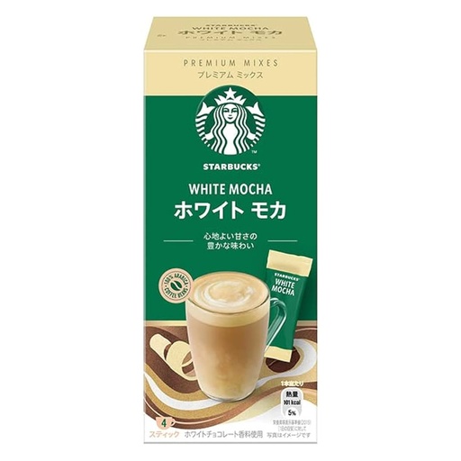[3004] Starbucks Premium Mix White Mocha 4 Sticks 88 g