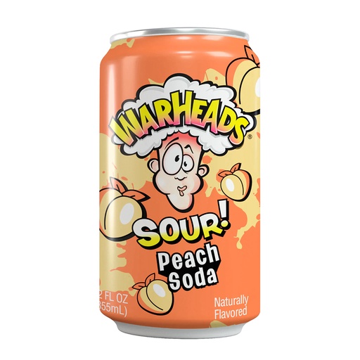 [SS000216] Warheads Sour Soda Peach 355 ml