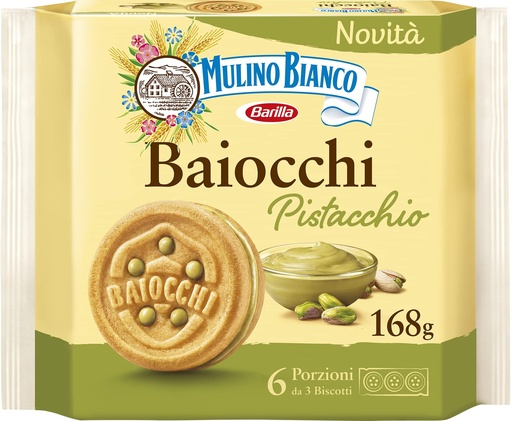 [SS000455] Mulino Bianco Baiocchi al Pistacchio 168 g