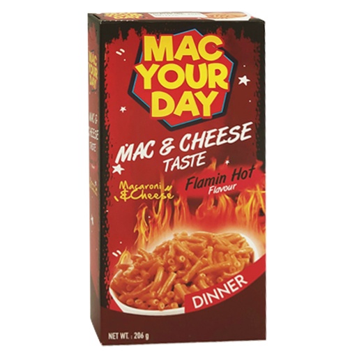 [SS000550] Macyourday Macaroni Mac and Cheese Flaming Hot 24x206 g